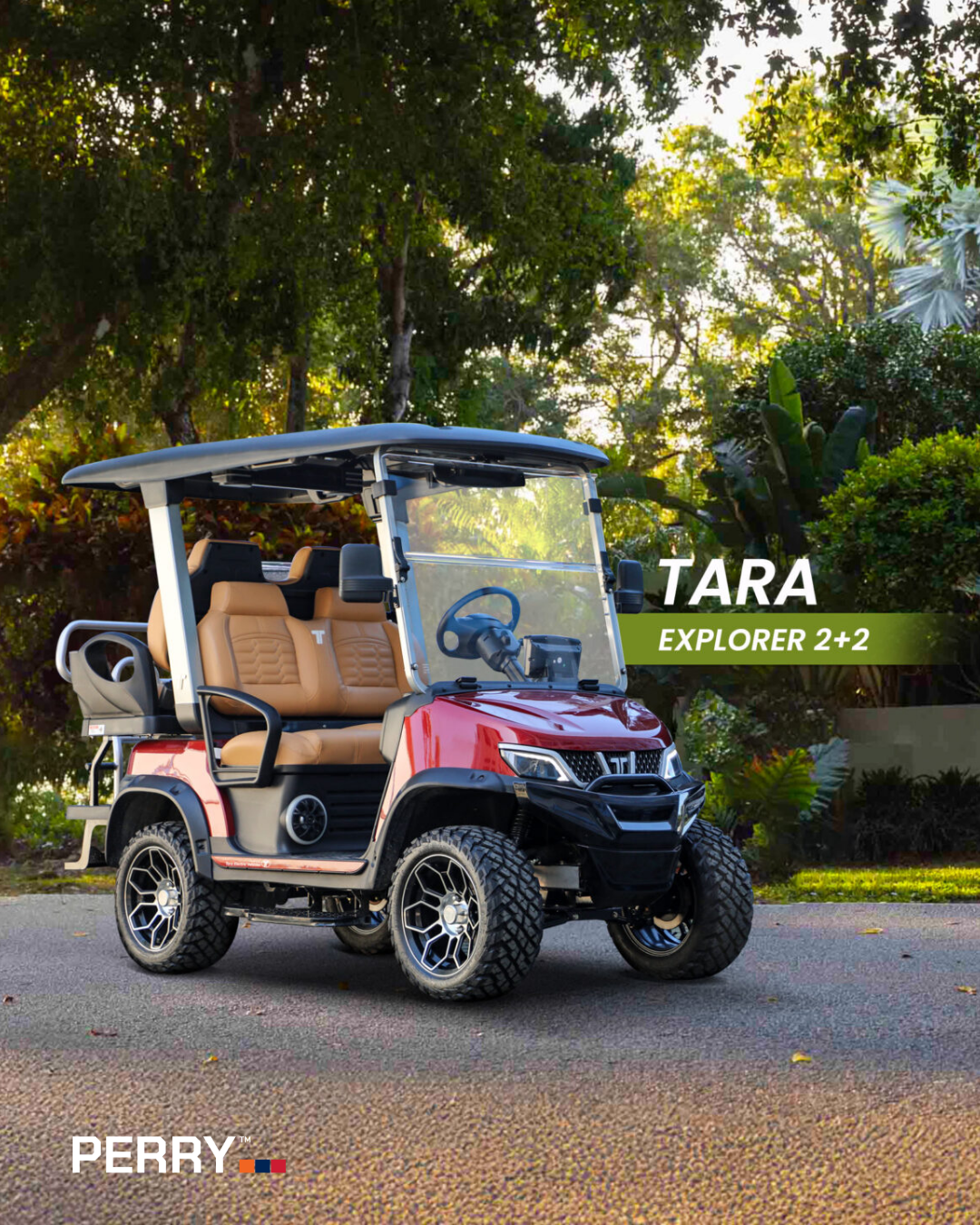 Meet the New Tara Explorer 2+2 | Premium Electric Golf Cart Now Available at PERRY