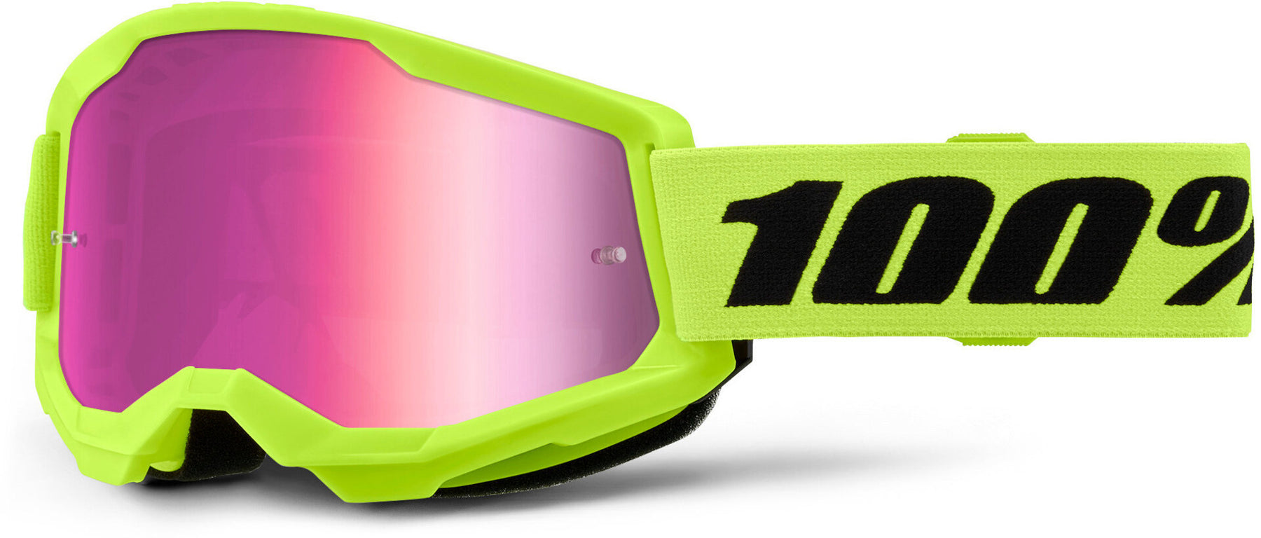 100% Strata 2 Essential Chrome Youth Motocross Goggles