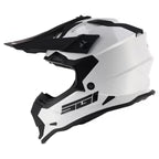 SGI Rapid Youth MX Gloss White Motocross Helmet-YL