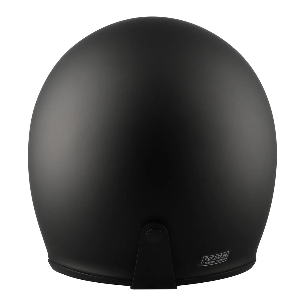 SGI Raven Matt Black Open Face Motorcycle Helmet