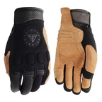 SGI Raider 2.0 Black/Tan Motorcycle Gloves