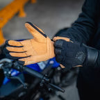 SGI Raider 2.0 Black/Tan Motorcycle Gloves
