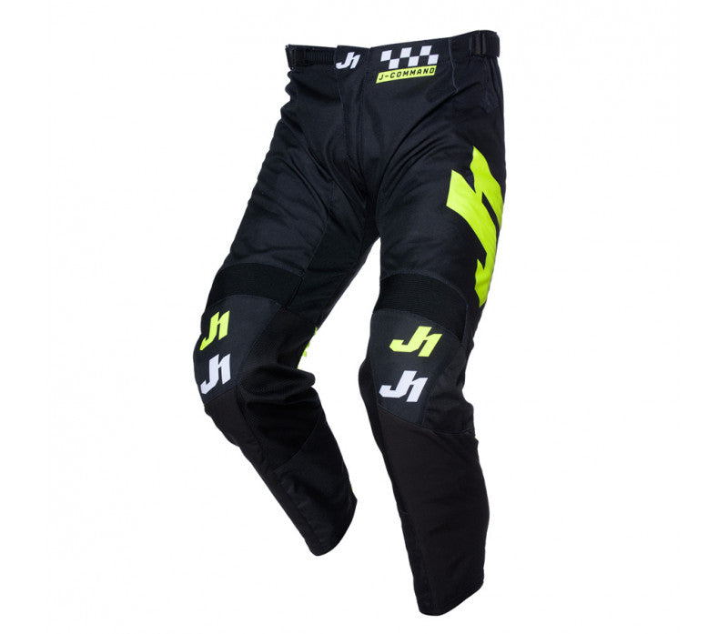 JUST1 PANTS J-COMMAND COMPETITION BLACK YELLOW FLUO