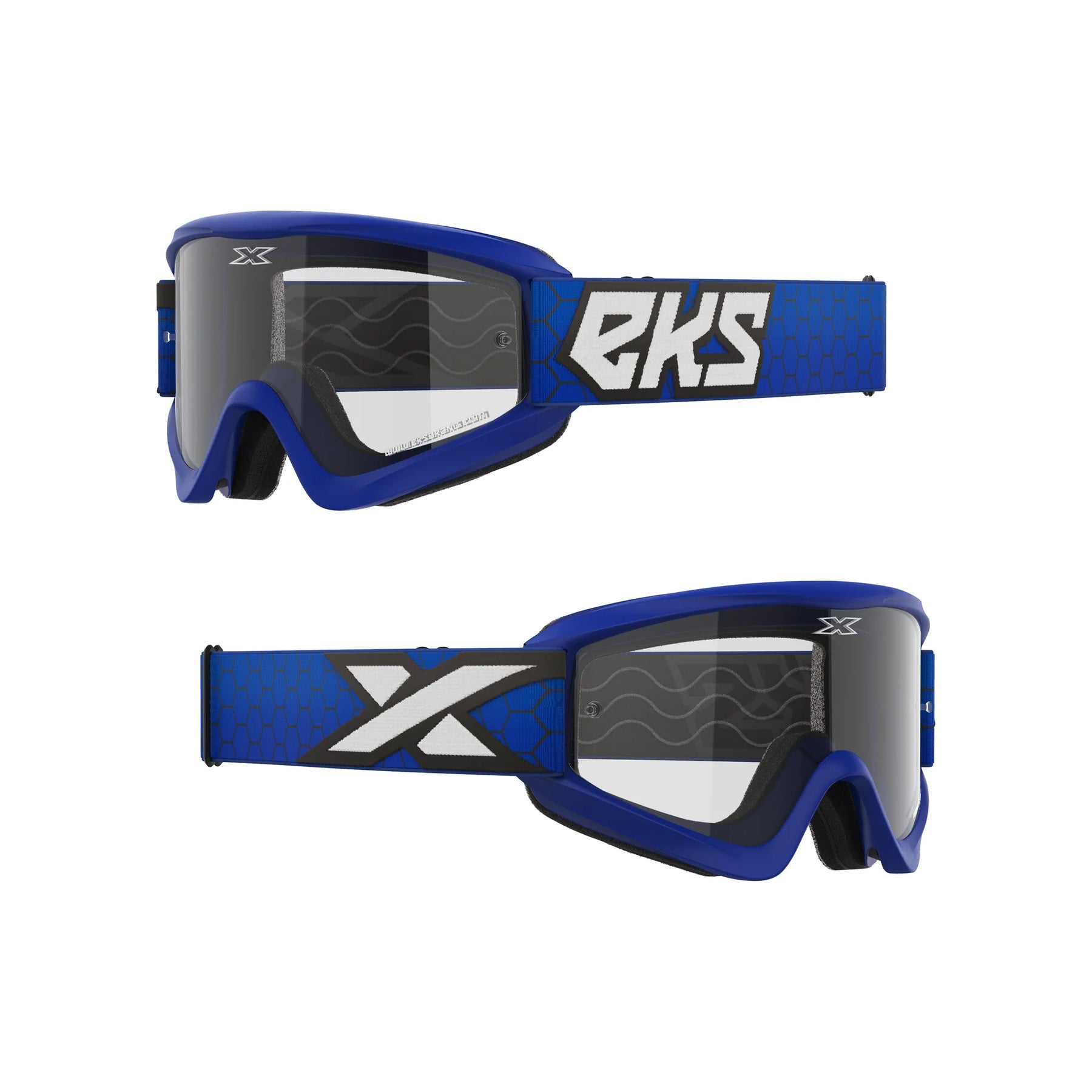 EKS Brand® 067-60460 - Flat Out Series Goggles (Royal Blue)