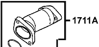 PIPE ASSY INLET KYMCO 1711A-LLB1-900