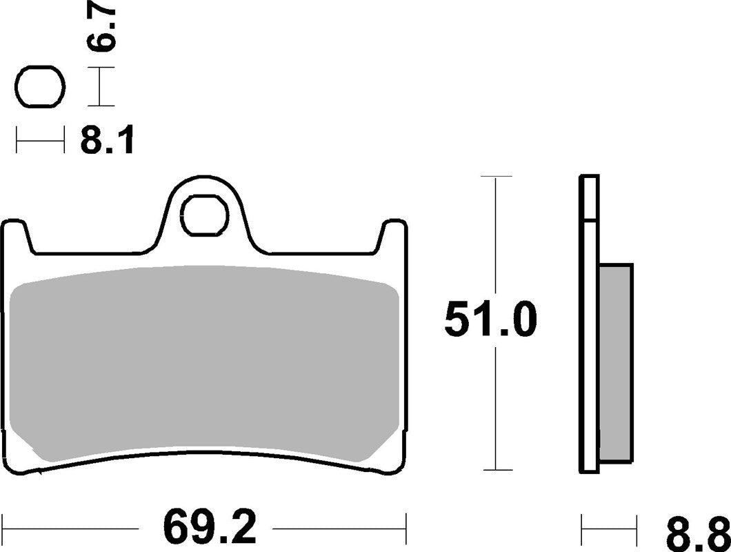 Brake Pads FA252 SBS 634HS