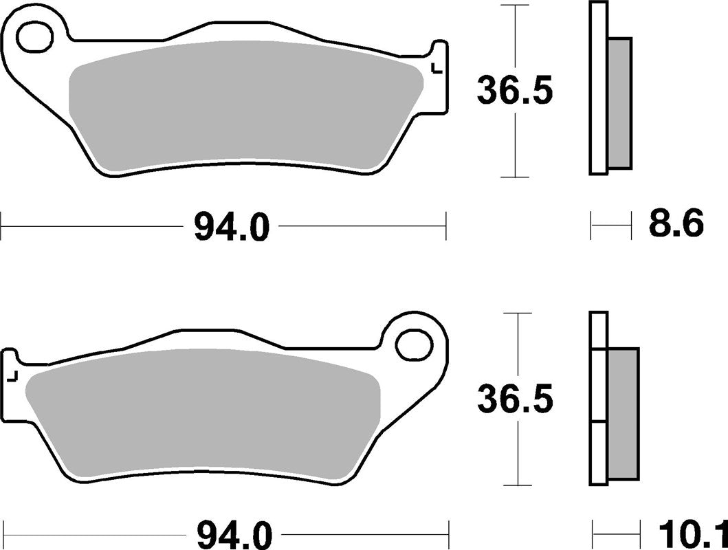 Brake Pads FA363 SBS 742