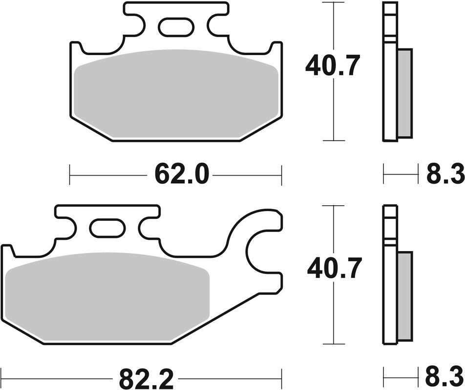 Brake Pads FA413 SBS 835