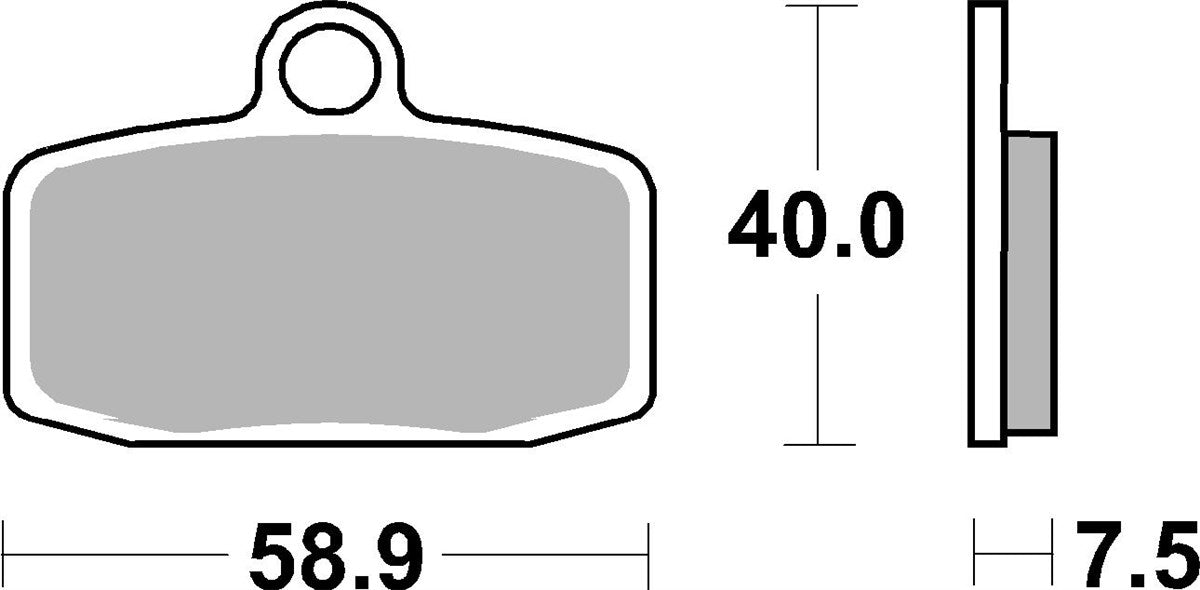 Brake pads FA612 SBS 885RSI