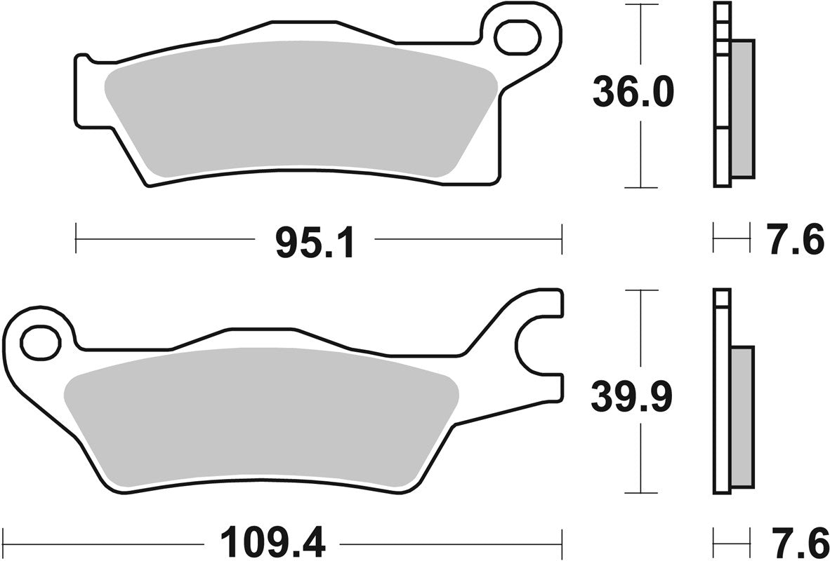 Brake Pads FA617 SBS 911