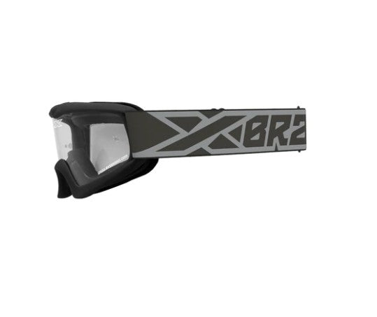 EKS Brand X-Grom Clear Youth Goggle Black/Silver 067-30320