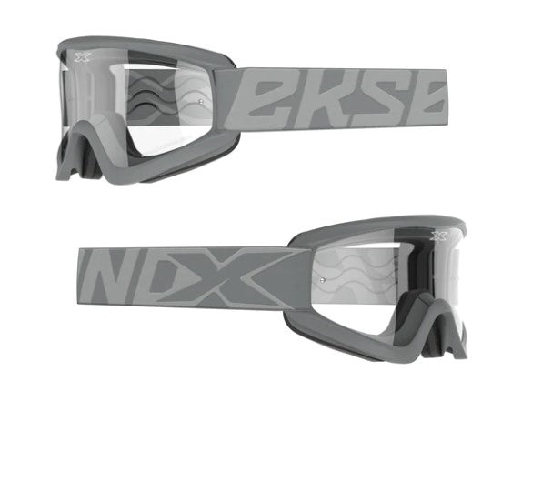 Eks Brand Flat Out Clear Goggle Grey Clear - 067-60410