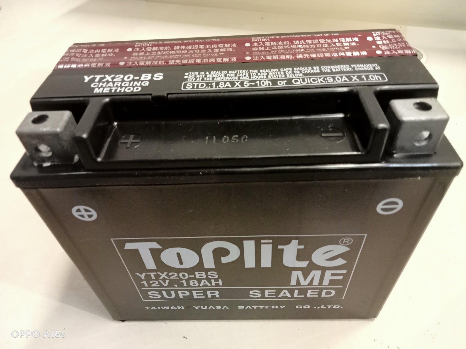 BATTERY YTX20BS TOPLITE