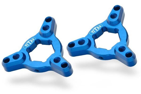 Titax BLUE 17mm Preload Adjusters to suit Aprilia-Ducati-Kawasaki-Suzuki-Yamaha