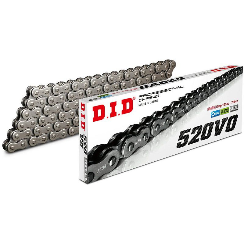 DID Chain 520 VO 120 Link Natural Steel O Ring Chain