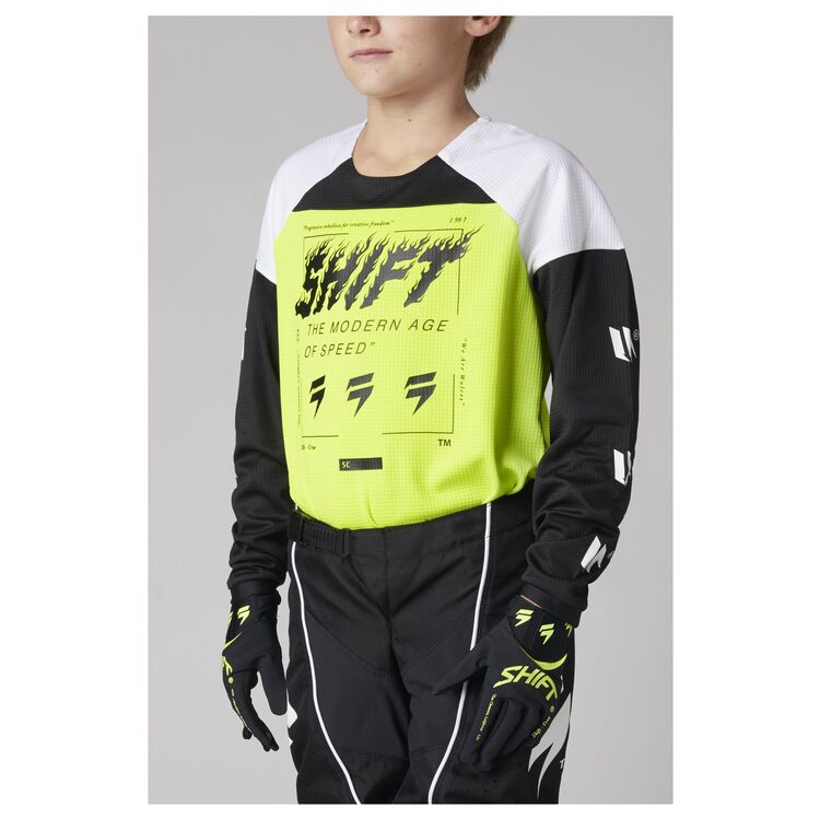Shift Youth White Label Youth Jersey