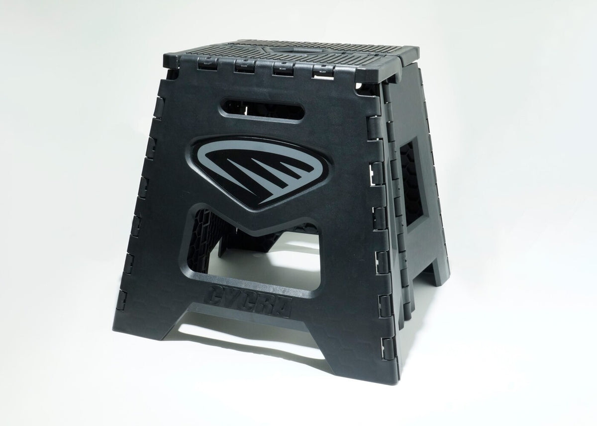 CYCRA FOLDING MOTOSTAND BLACK W/BLACK GRAPHIC