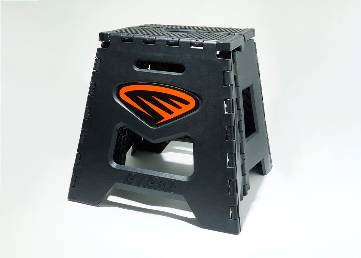 CYCRA FOLDING MOTOSTAND BLACK W/BLACK GRAPHIC
