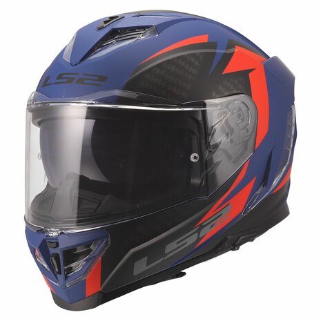 LS2 FF818 Storm III Helmet Dynamo Matt Blue Red