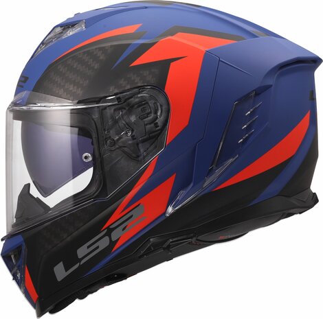 LS2 FF818 Storm III Helmet Dynamo Matt Blue Red