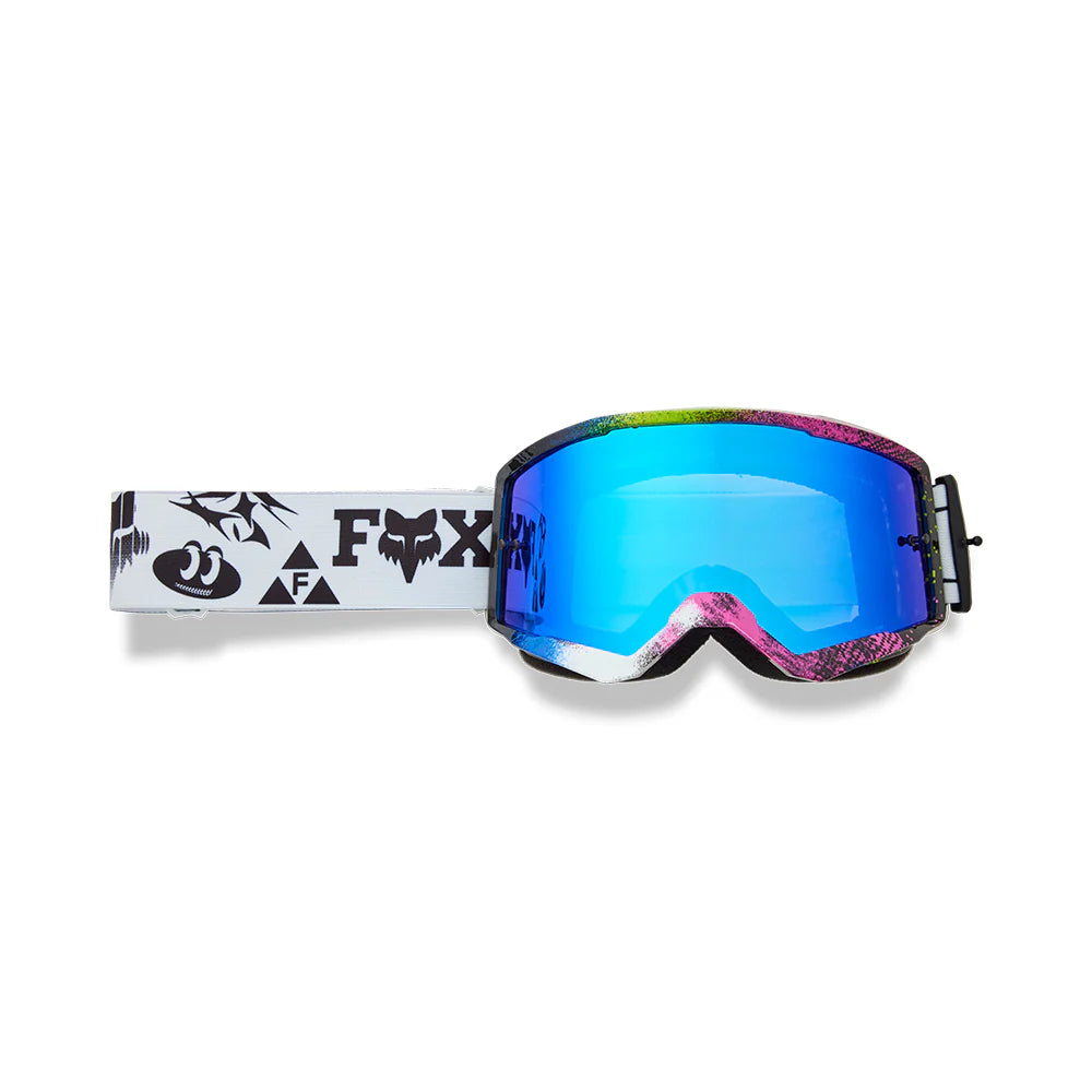 FOX Main Image Cosmo Mirrored Lens Goggles - White/Black