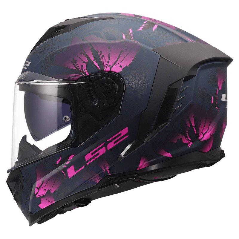 LS2 FF818 Storm 3 Burst Motorcycle Helmet (Pink)