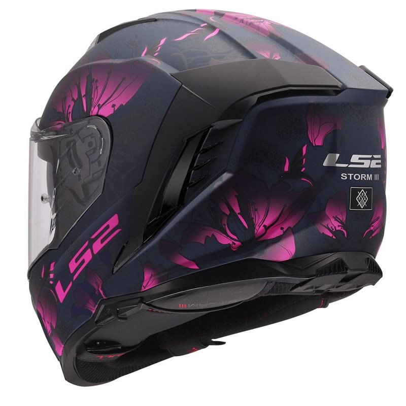 LS2 FF818 Storm 3 Burst Motorcycle Helmet (Pink)