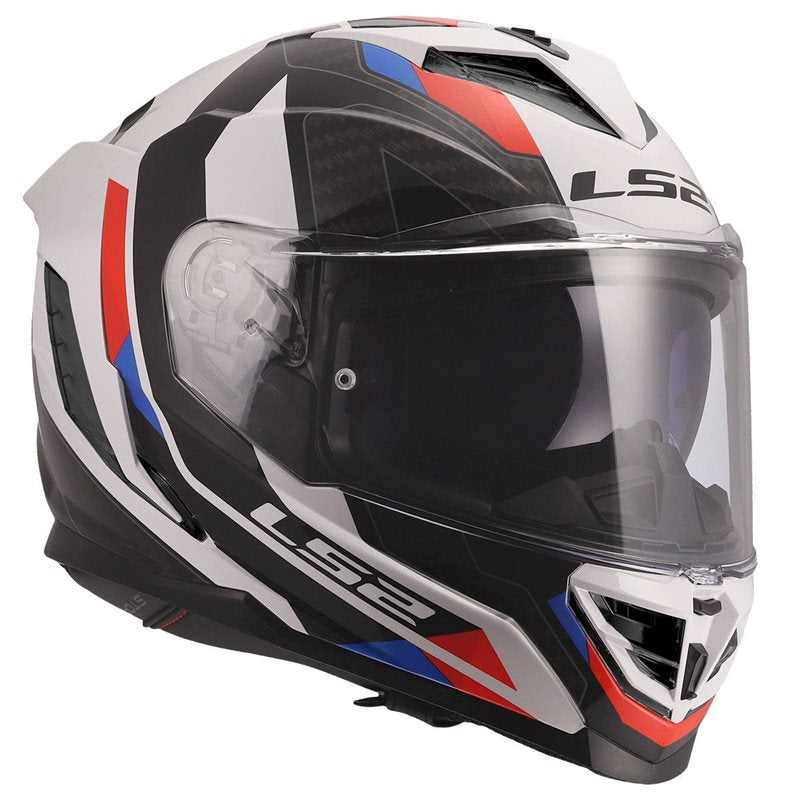 LS2 FF818 Storm 3 Sporty Motorcycle Helmet (White|Blue|Red)