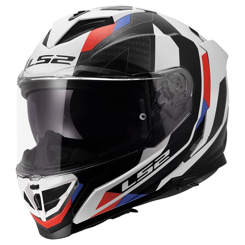 LS2 FF818 Storm 3 Sporty Motorcycle Helmet (White|Blue|Red)