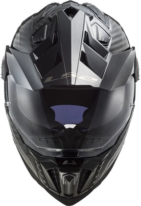 LS2 MX701 Explorer Carbon Solid Dual Sport Motorcycle Helmet