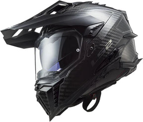 LS2 MX701 Explorer Carbon Solid Dual Sport Motorcycle Helmet