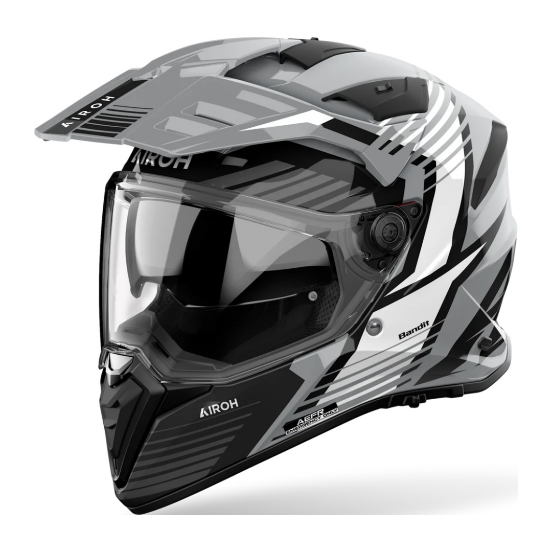 Airoh Bandit Adventure Helmet - Spicy Grey Gloss