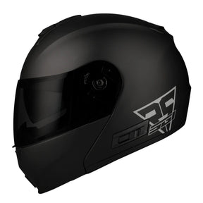 SGI Fusion Matt Black Modular Motorcycle Helmet