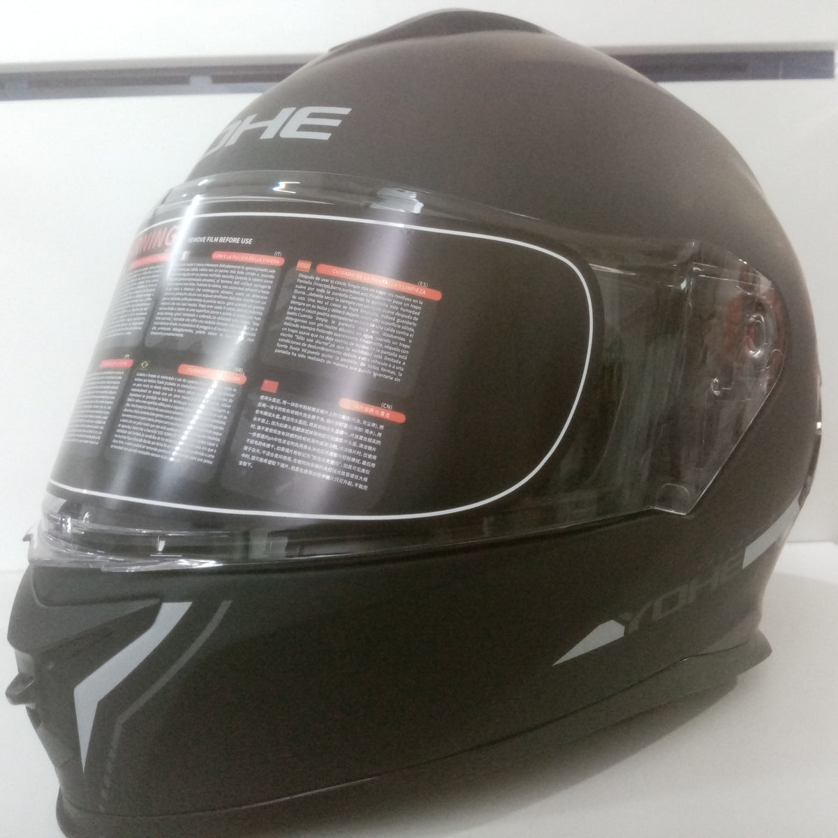 YOHE HELMET SOLID MATT BLACK