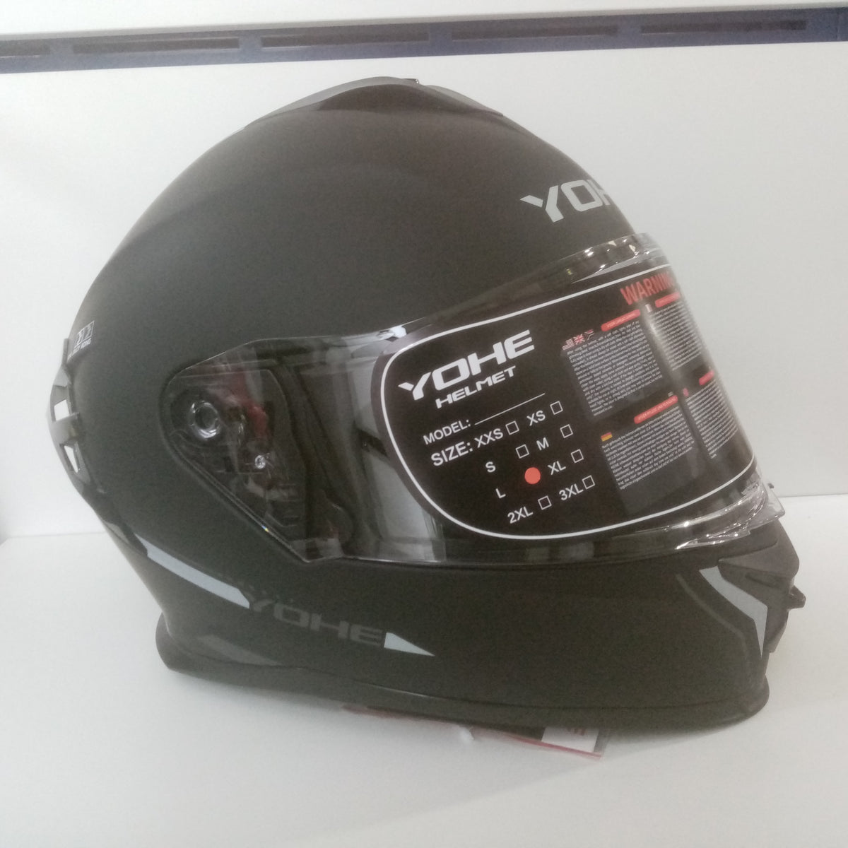 YOHE HELMET SOLID MATT BLACK