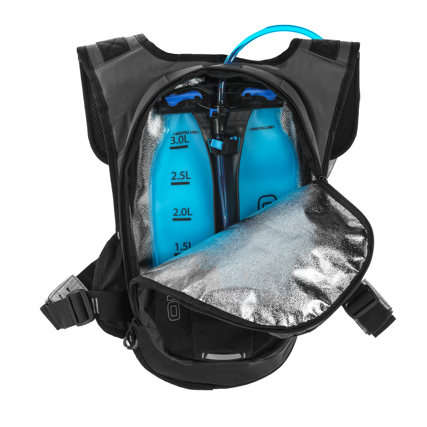 OGIO 122103.03 Atlas 3L Zip Black Backpack