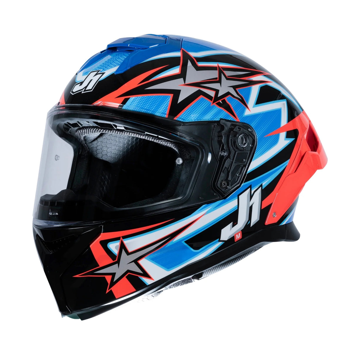 JUST1 J-STR Helmet - Astro Red / Blue / Black