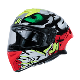 JUST1 J-STR Helmet - Red / Yellow / Black Gloss