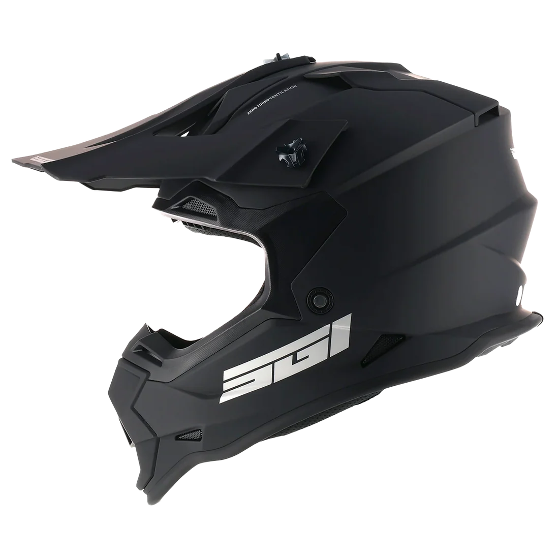 SGI Rapid Youth MX Matt Black Motocross Helmet -  YL