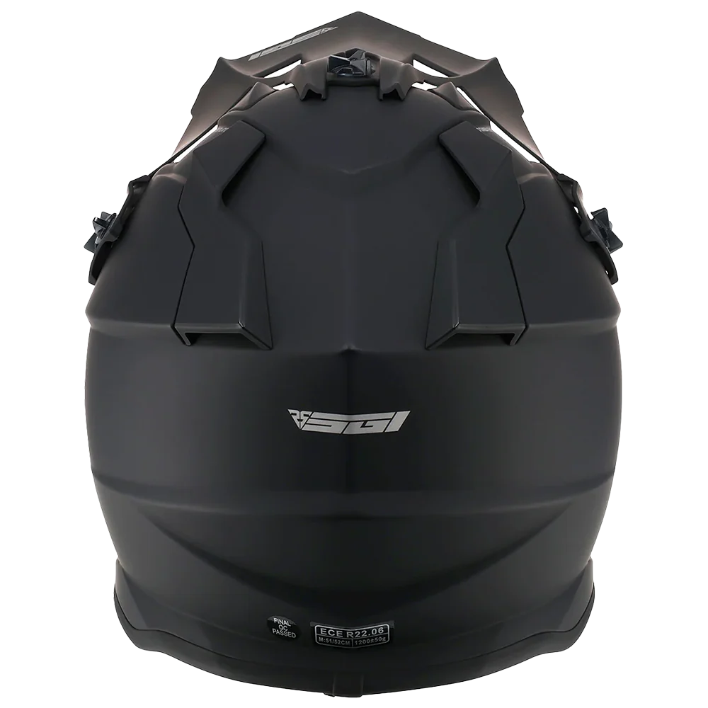 SGI Rapid Youth MX Matt Black Motocross Helmet -  YL