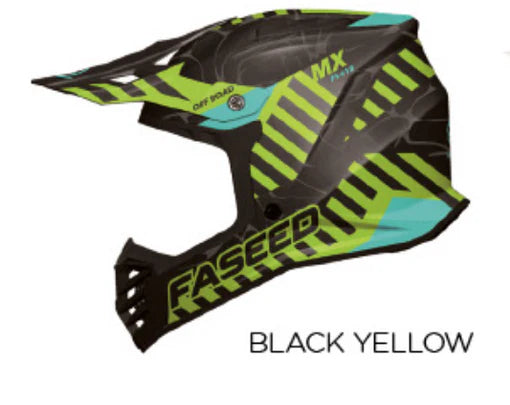 Faseed Youth FS-618 Alert Helmet - Black/Yellow