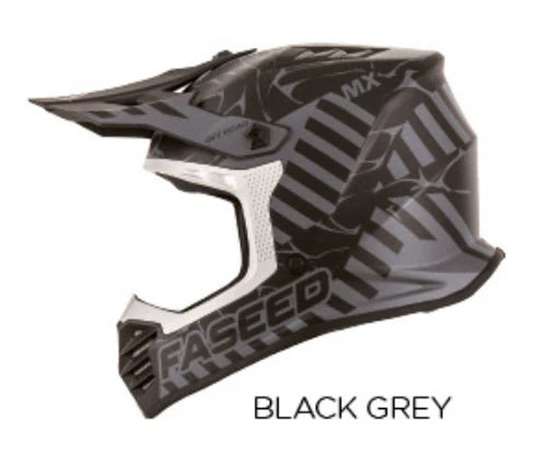 Faseed Youth FS-618 Alert Helmet - Black/Grey