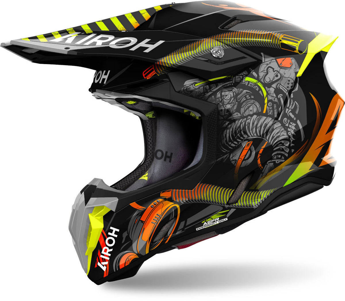 airoh motorcycle helmets south africa Airoh Twist 3 Toxic Motocross Helmet