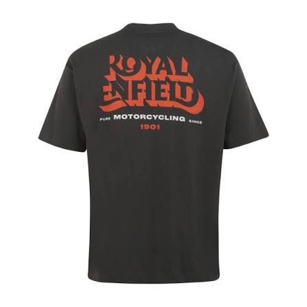 Royal Enfeild The Knockout Tee - Charcoal