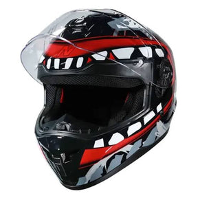 NITRO BIG MOUTH HELMET BLK GUN RED