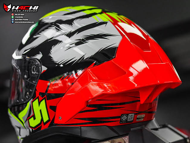 JUST1 J- STR DEMONIC RED YELLOW BLACK GLOSS