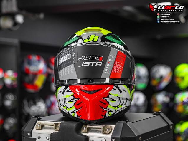 JUST1 J- STR DEMONIC RED YELLOW BLACK GLOSS
