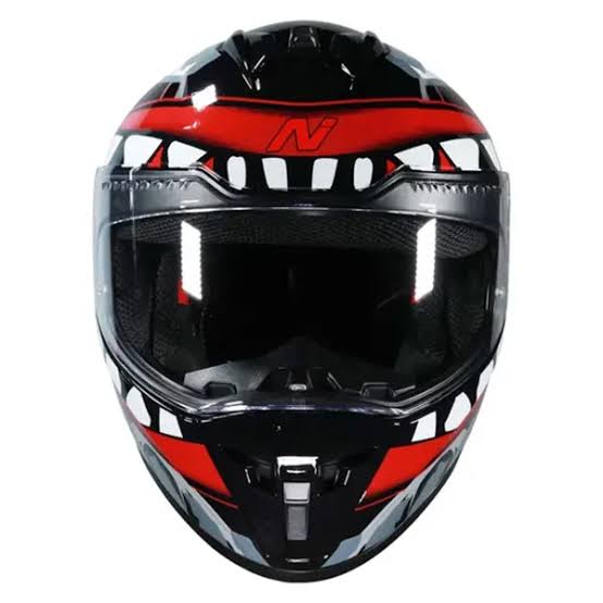 NITRO BIG MOUTH HELMET BLK GUN RED