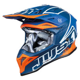 JUST1 J-39 THRUSTER HELMET BLUE / ORANGE / WHITE