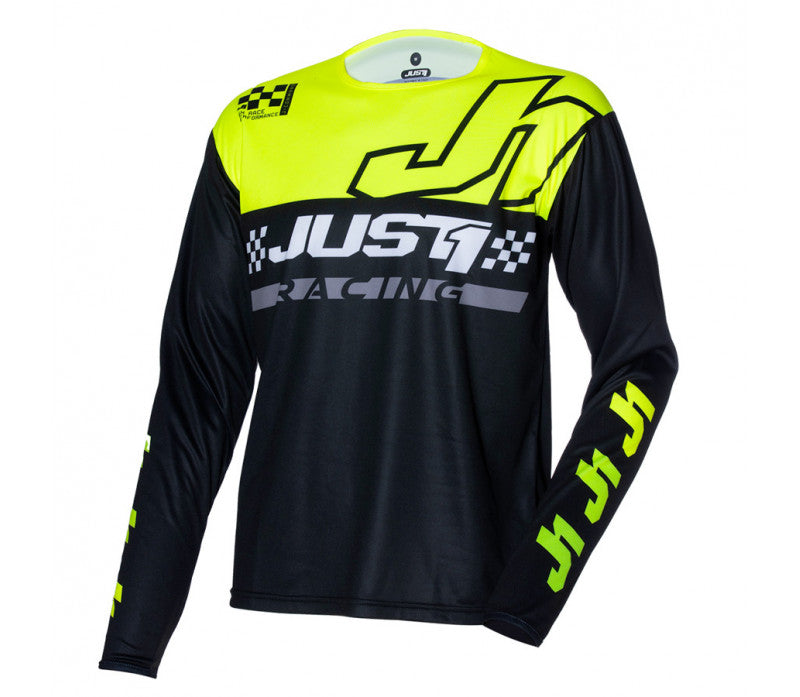 JUST1 JERSEY J-COMMAND COMPETITION BLACK YELLOW FLUO